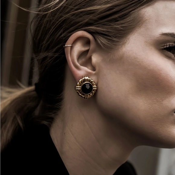 Swarovski Rope Pattern Earrings - Picture 2 of 2